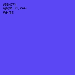 #5B47F4 - Royal Blue Color Image