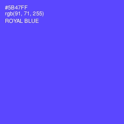 #5B47FF - Royal Blue Color Image