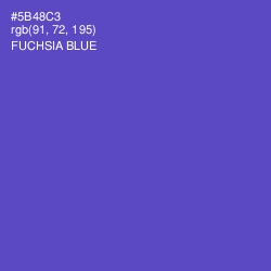 #5B48C3 - Fuchsia Blue Color Image