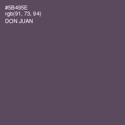 #5B495E - Don Juan Color Image