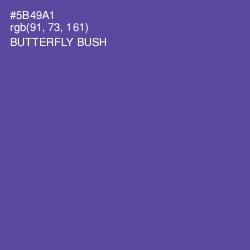 #5B49A1 - Butterfly Bush Color Image