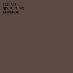 #5B4A44 - Emperor Color Image