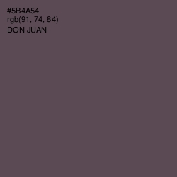 #5B4A54 - Don Juan Color Image