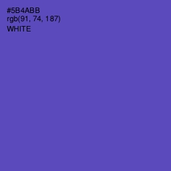 #5B4ABB - Blue Violet Color Image