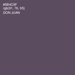 #5B4C5F - Don Juan Color Image