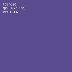 #5B4C90 - Victoria Color Image