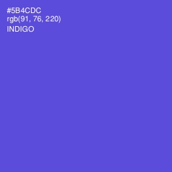 #5B4CDC - Indigo Color Image