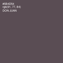 #5B4D54 - Don Juan Color Image