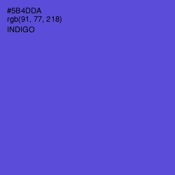 #5B4DDA - Indigo Color Image