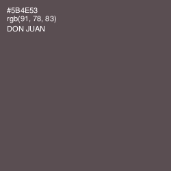 #5B4E53 - Don Juan Color Image