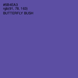 #5B4EA3 - Butterfly Bush Color Image