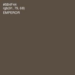 #5B4F44 - Emperor Color Image