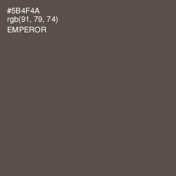 #5B4F4A - Emperor Color Image