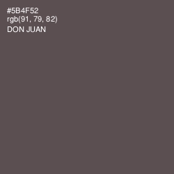 #5B4F52 - Don Juan Color Image