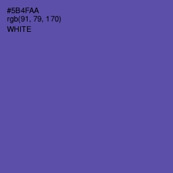 #5B4FAA - Blue Violet Color Image