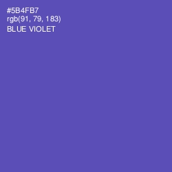 #5B4FB7 - Blue Violet Color Image