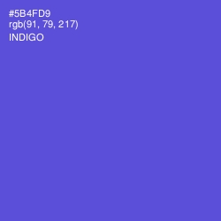 #5B4FD9 - Indigo Color Image