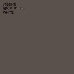 #5B514B - Fuscous Gray Color Image