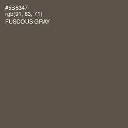 #5B5347 - Fuscous Gray Color Image