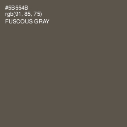 #5B554B - Fuscous Gray Color Image