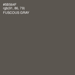 #5B564F - Fuscous Gray Color Image