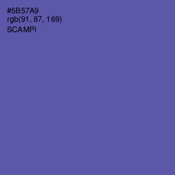 #5B57A9 - Scampi Color Image