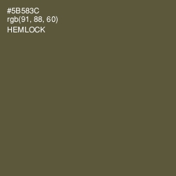 #5B583C - Hemlock Color Image
