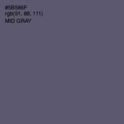 #5B586F - Mid Gray Color Image