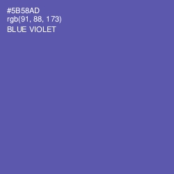 #5B58AD - Blue Violet Color Image