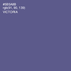 #5B5A8B - Victoria Color Image
