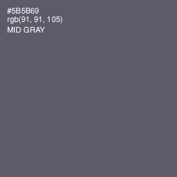 #5B5B69 - Mid Gray Color Image