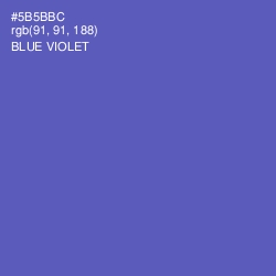 #5B5BBC - Blue Violet Color Image