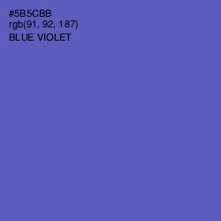 #5B5CBB - Blue Violet Color Image