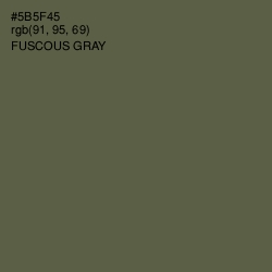 #5B5F45 - Fuscous Gray Color Image