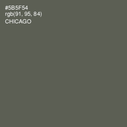 #5B5F54 - Chicago Color Image