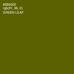 #5B6000 - Green Leaf Color Image