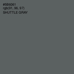 #5B6061 - Shuttle Gray Color Image