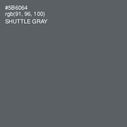 #5B6064 - Shuttle Gray Color Image