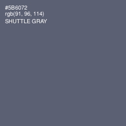 #5B6072 - Shuttle Gray Color Image