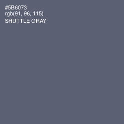 #5B6073 - Shuttle Gray Color Image