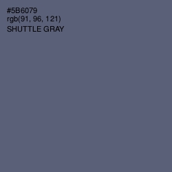 #5B6079 - Shuttle Gray Color Image