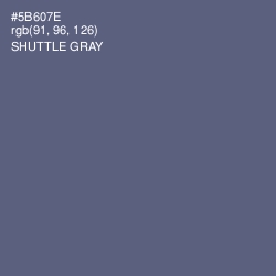 #5B607E - Shuttle Gray Color Image