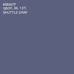 #5B607F - Shuttle Gray Color Image