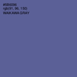 #5B6096 - Waikawa Gray Color Image