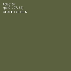 #5B613F - Chalet Green Color Image