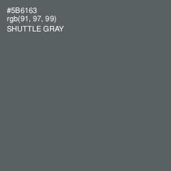 #5B6163 - Shuttle Gray Color Image