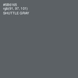 #5B6165 - Shuttle Gray Color Image