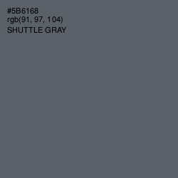 #5B6168 - Shuttle Gray Color Image