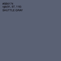 #5B6174 - Shuttle Gray Color Image