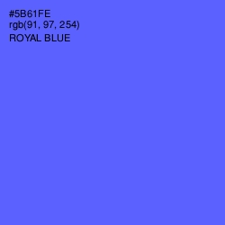 #5B61FE - Royal Blue Color Image